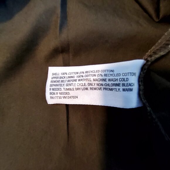 Future Collective Womens Dark Olive Button Shirt Dress XS 100% Recycled Cotton - Picture 5 of 10